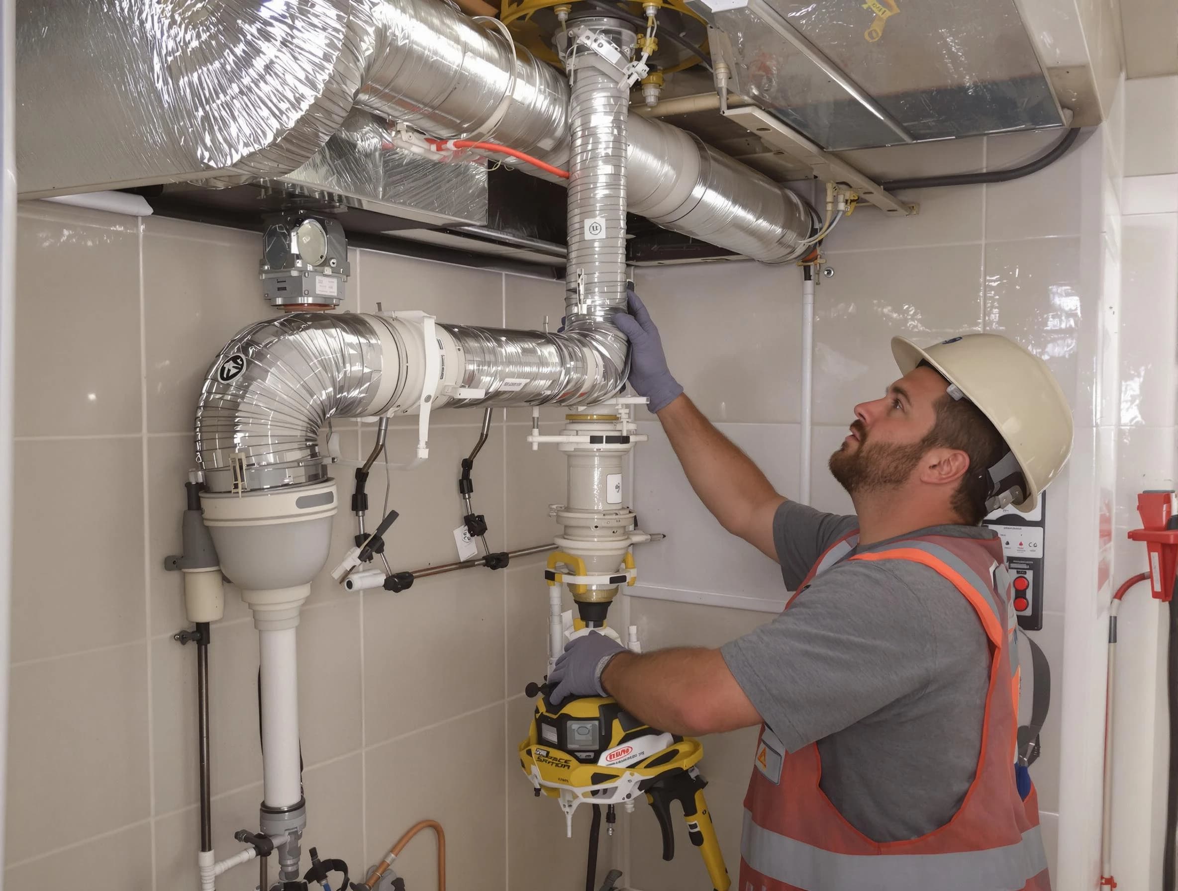 New Sewickley Dryer Vent Cleaning expert performing professional dryer vent repair and installation in New Sewickley